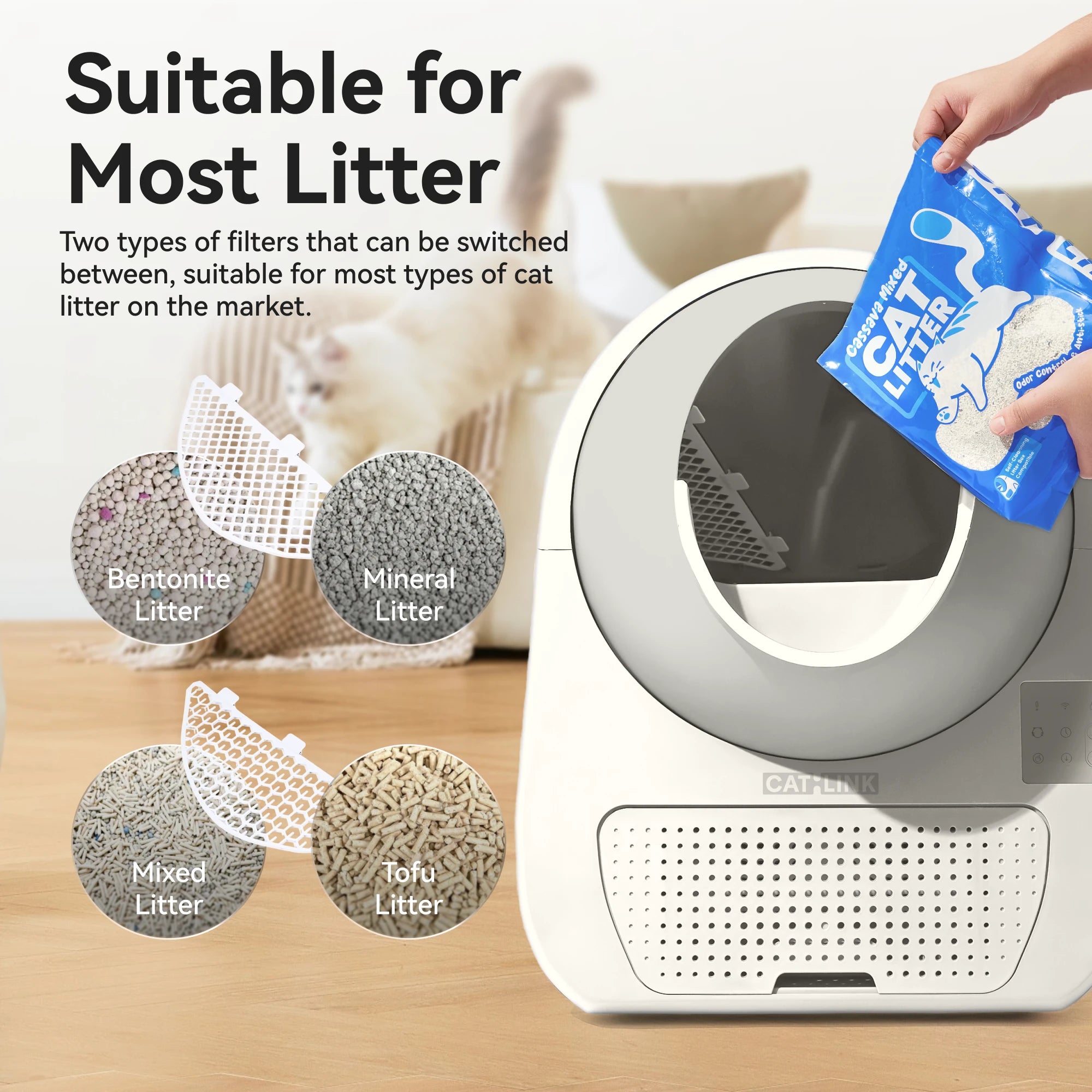 CATLINK Luxury Pro-X self-cleaning litter box, product photo