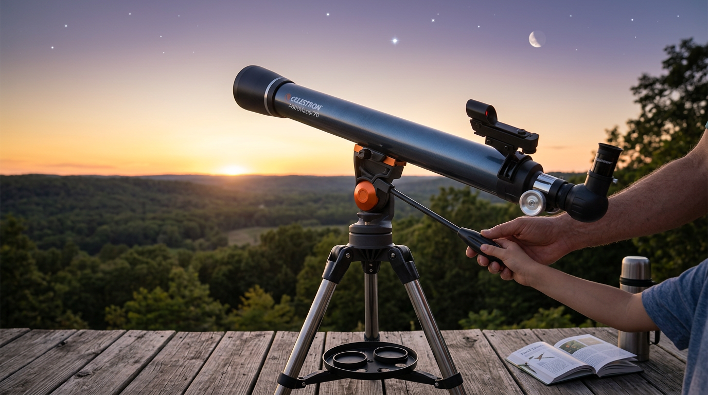 Celestron AstroMaster 70AZ Refractor Telescope: A Practical Buying Guide for First-Time Stargazers